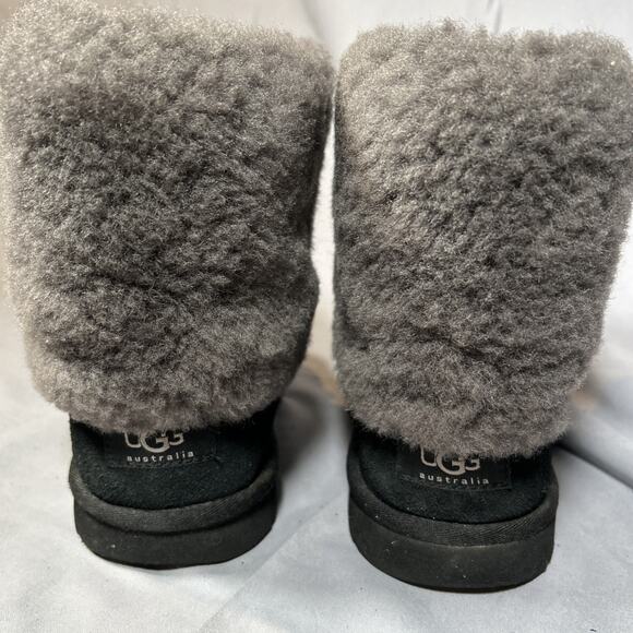 UGG Ellee Marylin Women Shearling Cuff Black 1001672 Shoes/Boots Size 6 - Picture 6 of 11